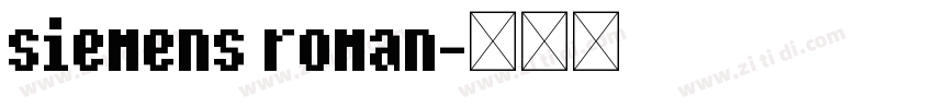 siemens roman字体转换 siemens roman字体转换